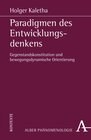 Buchcover Paradigmen des Entwicklungsdenkens