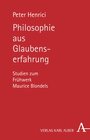 Buchcover Philosophie aus Glaubenserfahrung