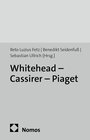 Buchcover Whitehead - Cassirer - Piaget