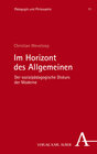 Buchcover Im Horizont des Allgemeinen