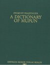 Buchcover A Dictionary of Mupun