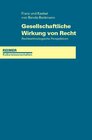 Buchcover Gesellschaftliche Wirkung von Recht