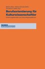 Buchcover Berufsorientierung für Kulturwissenschaftler