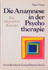 Buchcover Die Anamnese in der Psychotherapie