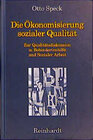 Buchcover Die Ökonomisierung sozialer Qualität