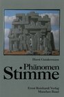 Buchcover Phänomen Stimme