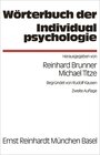 Buchcover Wörterbuch der Individualpsychologie