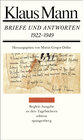 Buchcover Briefe und Antworten 1922-1949