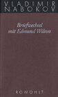 Buchcover Briefwechsel mit Edmund Wilson