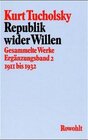 Buchcover Gesammelte Werke: Republik wider Willen