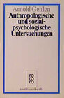 Buchcover Anthropologische und sozialpsychologische Untersuchungen