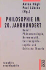 Buchcover Philosophie im 20. Jahrhundert 1