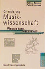 Buchcover Orientierung Musikwissenschaft