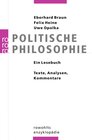 Buchcover Politische Philosophie