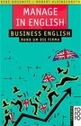 Buchcover Manage in English
