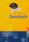 Buchcover Deutsch, 3. und 4. Klasse - Aufsatz: Erzählen