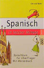 Buchcover Spanisch in letzter Minute