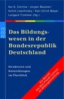 Buchcover Das Bildungswesen in der Bundesrepublik Deutschland