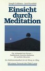 Buchcover Einsicht durch Meditation