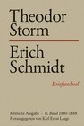 Buchcover Theodor Storm - Erich Schmidt II. 1880-1888