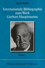 Buchcover Internationale Bibliographie zum Werk Gerhart Hauptmanns / Internationale Bibliographie zum Werk Gerhart Hauptmanns I. B