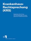 Buchcover Krankenhaus-Rechtsprechung (KRS). Ergänzbare Sammlung der Entscheidungen... / Krankenhaus-Rechtsprechung I