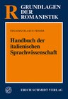 Buchcover Handbuch der italienischen Sprachwissenschaft