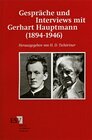 Buchcover Gespräche und Interviews mit Gerhart Hauptmann (1894-1946)