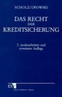 Buchcover Das Recht der Kreditsicherung