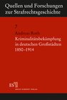 Buchcover Kriminalitätsbekämpfung in deutschen Großstädten 1850-1914