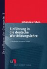 Buchcover Einführung in die deutsche Wortbildungslehre