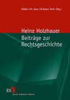 Buchcover Beiträge zur Rechtsgeschichte
