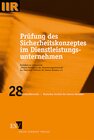 Buchcover Prüfung des Sicherheitskonzeptes im Dienstleistungsunternehmen