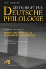 Buchcover Zeitschrift für deutsche Philologie