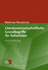 Buchcover Literaturwissenschaftliche Grundbegriffe für Italianisten