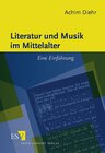 Buchcover Literatur und Musik im Mittelalter