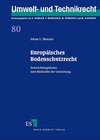 Buchcover Europäisches Bodenschutzrecht