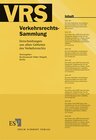 Buchcover Verkehrsrechts-Sammlung (VRS) / Verkehrsrechts-Sammlung (VRS) Band 107