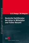 Buchcover Deutsche Fachliteratur der Artes in Mittelalter und Früher Neuzeit
