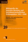 Buchcover Bibliografie der Internen Revision und betriebswirtschaftlichen Prüfungslehre 1991 – 2008