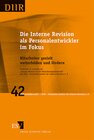 Buchcover Die Interne Revision als Personalentwickler im Fokus