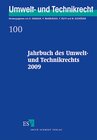 Buchcover Jahrbuch des Umwelt- und Technikrechts 2009
