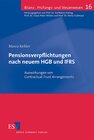 Buchcover Pensionsverpflichtungen nach neuem HGB und IFRS