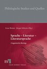Buchcover Sprache - Literatur - Literatursprache