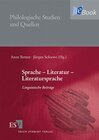 Buchcover Sprache - Literatur - Literatursprache