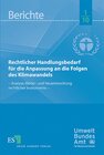 Buchcover Rechtlicher Handlungsbedarf für die Anpassung an die Folgen des Klimawandels