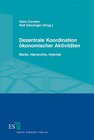 Buchcover Dezentrale Koordination ökonomischer Aktivitäten