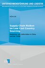 Buchcover Supply Chain Risiken im Low Cost Country Sourcing
