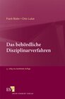 Buchcover Das behördliche Disziplinarverfahren