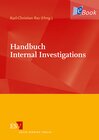 Buchcover Handbuch Internal Investigations